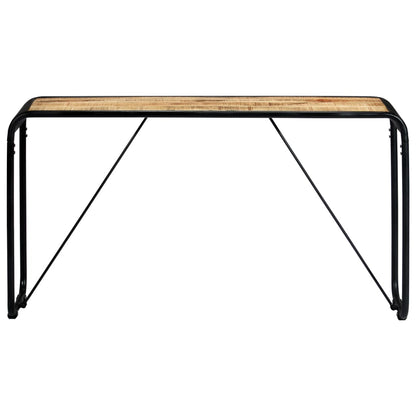 Tavolo Consolle 140x35x76 cm in Legno Massello di Mango Grezzo - homemem39