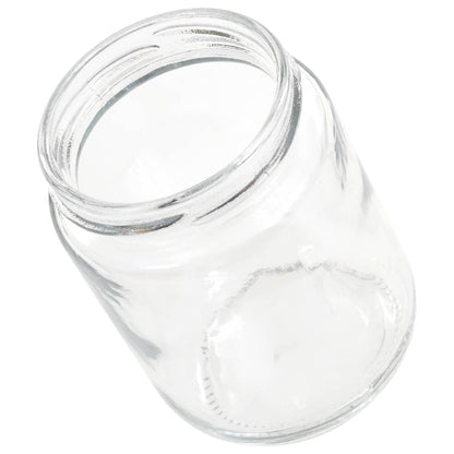 Vasi per Marmellata in Vetro Coperchio Rosso 96 pz 230 ml - homemem39