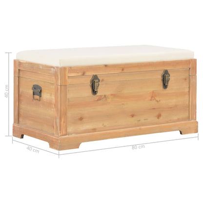 Cassapanca con Cuscino 80x40x40 cm MDF - homemem39