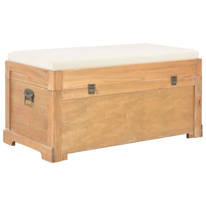 Cassapanca con Cuscino 80x40x40 cm MDF - homemem39