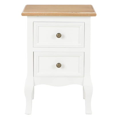 Comodini Bianchi 2 pz 35x30x49 cm in MDF