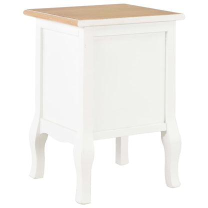 Comodini Bianchi 2 pz 35x30x49 cm in MDF | homemem39