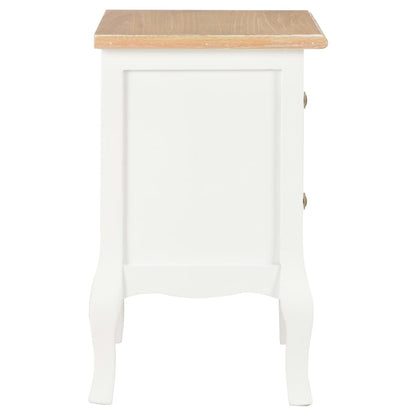 Comodini Bianchi 2 pz 35x30x49 cm in MDF | homemem39