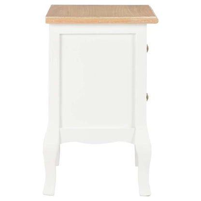 Comodini Bianchi 2 pz 35x30x49 cm in MDF