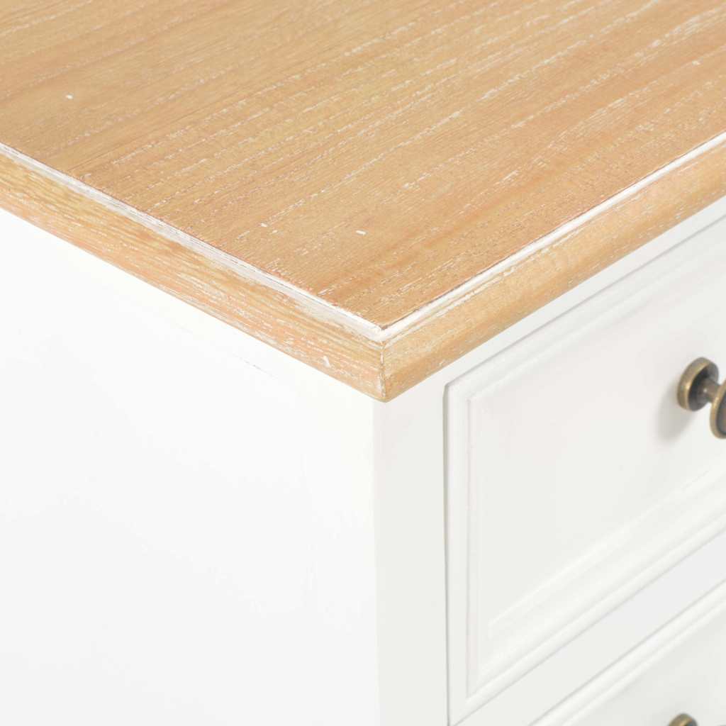 Comodini Bianchi 2 pz 35x30x49 cm in MDF