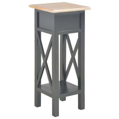 Tavolino Laterale Nero 27x27x65,5 cm in Legno | homemem39