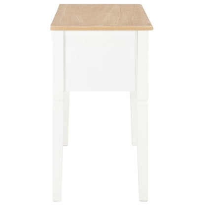 Scrivania Bianca 109,5x45x77,5 cm in Legno - homemem39