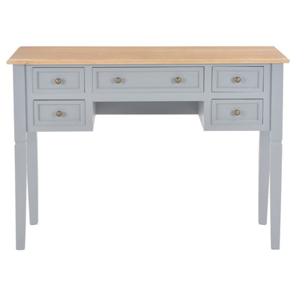 Scrivania Grigia 109,5x45x77,5 cm in Legno