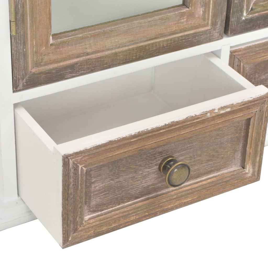 Armadietto a Muro Bianco 49x22x59 cm in Legno Multistrato - homemem39