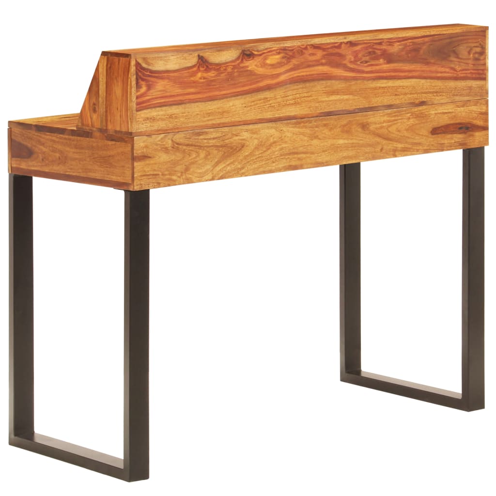 Scrivania 110x50x94 cm Massello di Acacia e Acciaio - homemem39