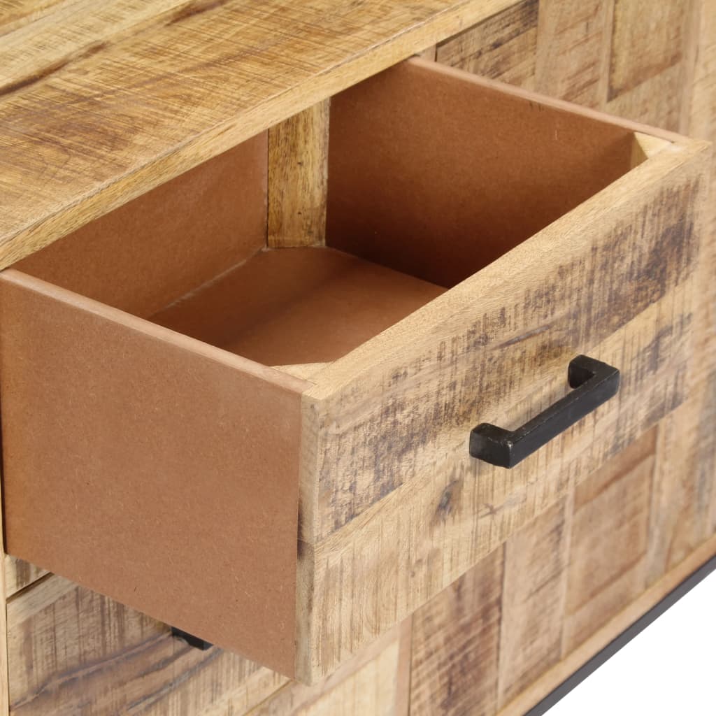 Credenza 88x30x71 cm Legno Massello di Mango