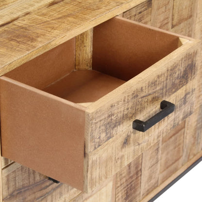 Credenza 88x30x71 cm Legno Massello di Mango