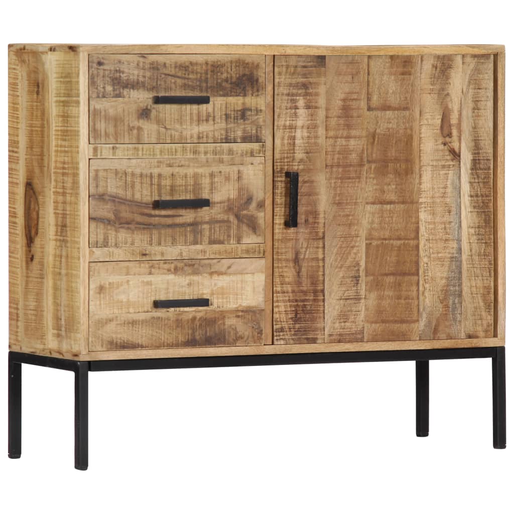 Credenza 88x30x71 cm Legno Massello di Mango