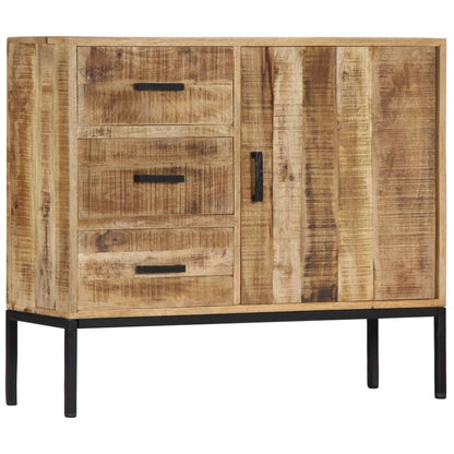 Credenza 88x30x71 cm Legno Massello di Mango