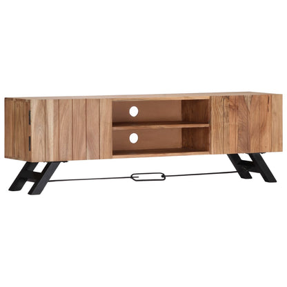 Mobile Porta TV 140x30x45 cm in Legno Massello di Acacia