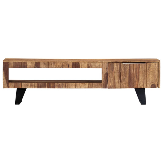 Mobile Porta TV 140x30x40cm in Legno Massello di Acacia - homemem39
