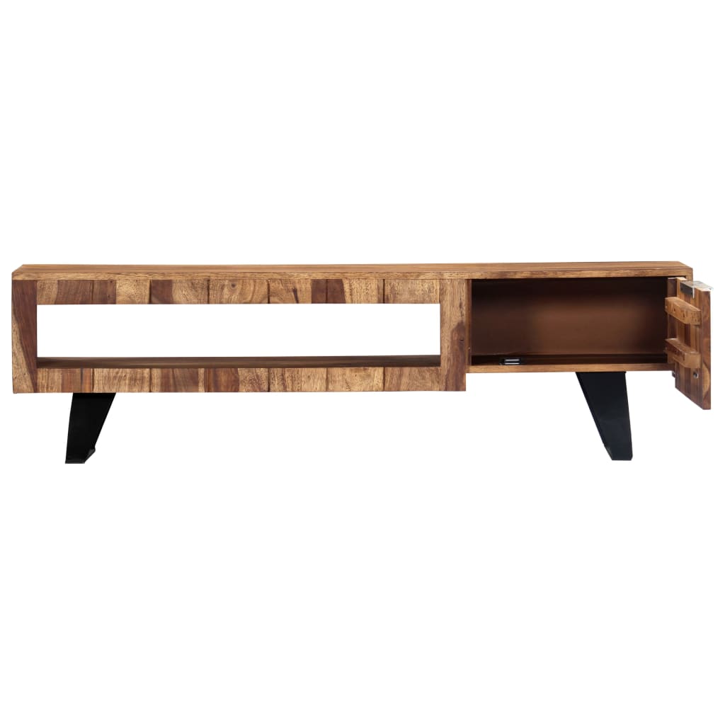 Mobile Porta TV 140x30x40cm in Legno Massello di Acacia | homemem39
