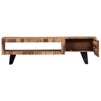 Mobile Porta TV 140x30x40cm in Legno Massello di Acacia - homemem39