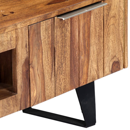 Mobile Porta TV 140x30x40cm in Legno Massello di Acacia - homemem39