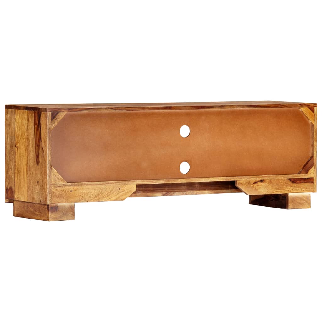 Mobile Porta TV 118x30x40 cm in Legno Massello di Acacia - homemem39