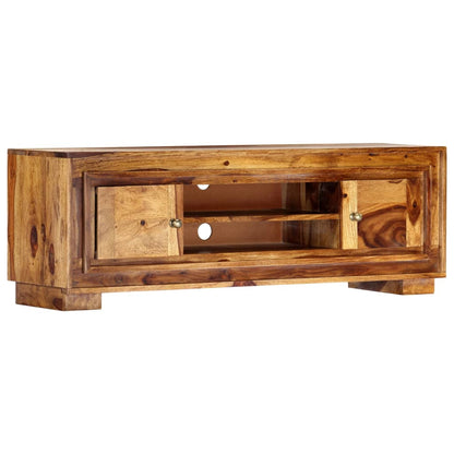 Mobile Porta TV 118x30x40 cm in Legno Massello di Acacia - homemem39