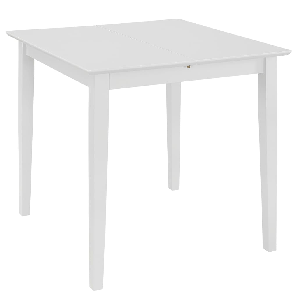 Tavolo da Pranzo Estensibile Bianco (80-120)x80x74 cm in MDF