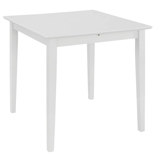 Tavolo da Pranzo Estensibile Bianco (80-120)x80x74 cm in MDF