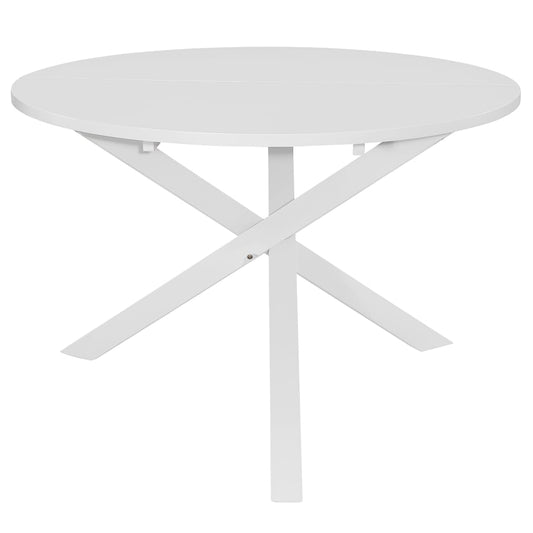 Tavolo da Pranzo Bianco 120x75 cm in MDF - homemem39