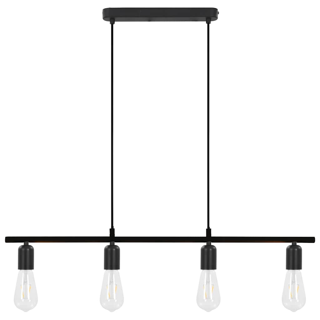 Lampada da Soffitto con Lampadine 2 W Nero 80 cm E27