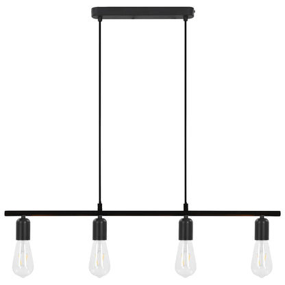 Lampada da Soffitto con Lampadine 2 W Nero 80 cm E27