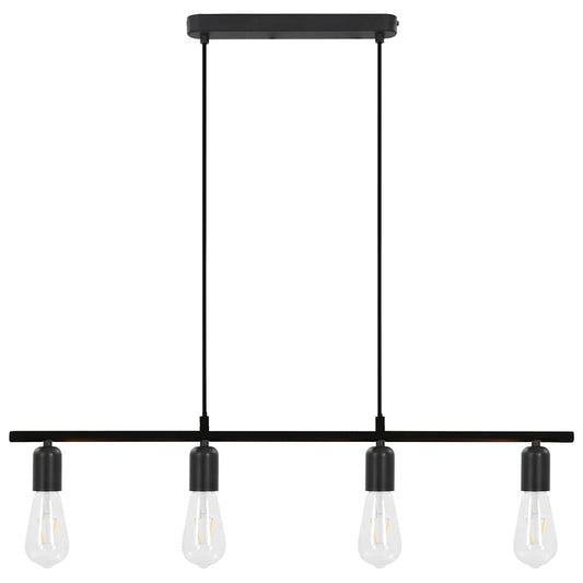 Lampada da Soffitto con Lampadine 2 W Nero 80 cm E27