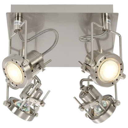 Faretto a 4 Vie Argento GU10