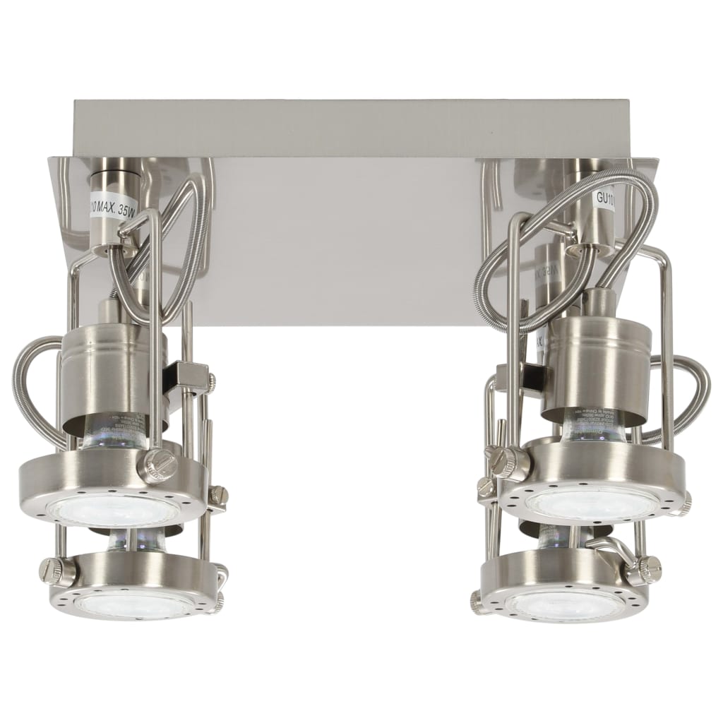 Faretto a 4 Vie Argento GU10