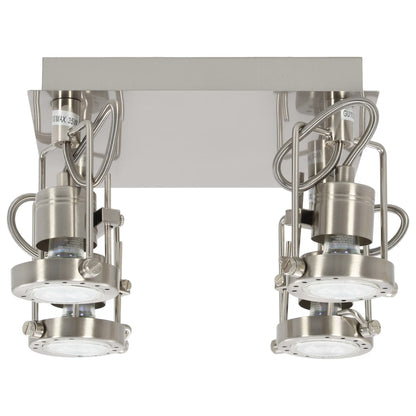 Faretto a 4 Vie Argento GU10