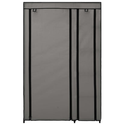 Armadio Pieghevole Grigio 110x45x175 cm in Tessuto - homemem39