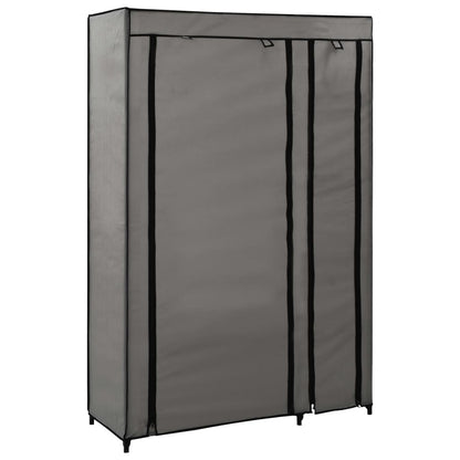 Armadi Pieghevoli 2 pz Grigi 110x45x175 cm in Tessuto - homemem39