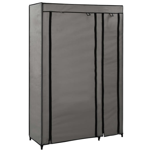 Armadi Pieghevoli 2 pz Grigi 110x45x175 cm in Tessuto - homemem39