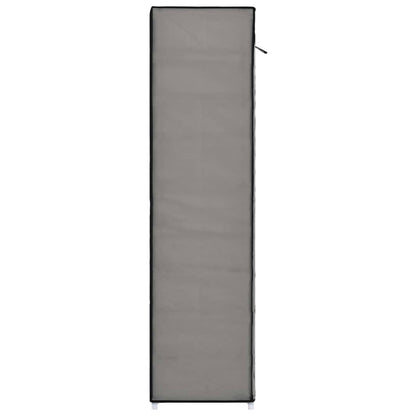Scarpiera Coperta Grigia 115x28x110 cm in Tessuto - homemem39