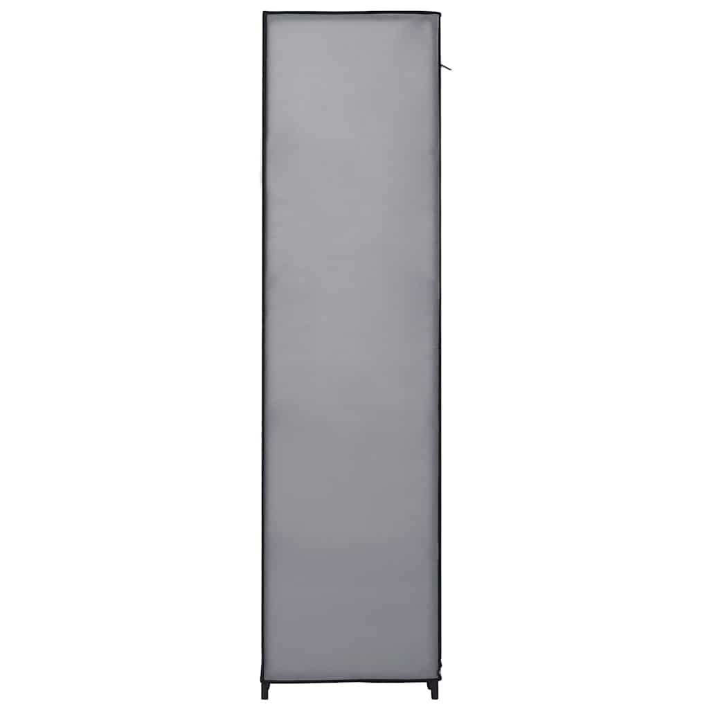 Armadio con Scomparti e Aste Grigio 150x45x176 cm in Tessuto | homemem39