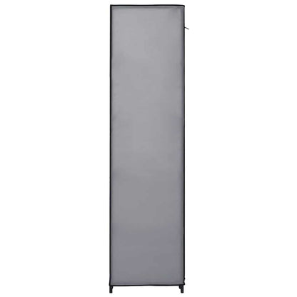 Armadio con Scomparti e Aste Grigio 150x45x176 cm in Tessuto | homemem39