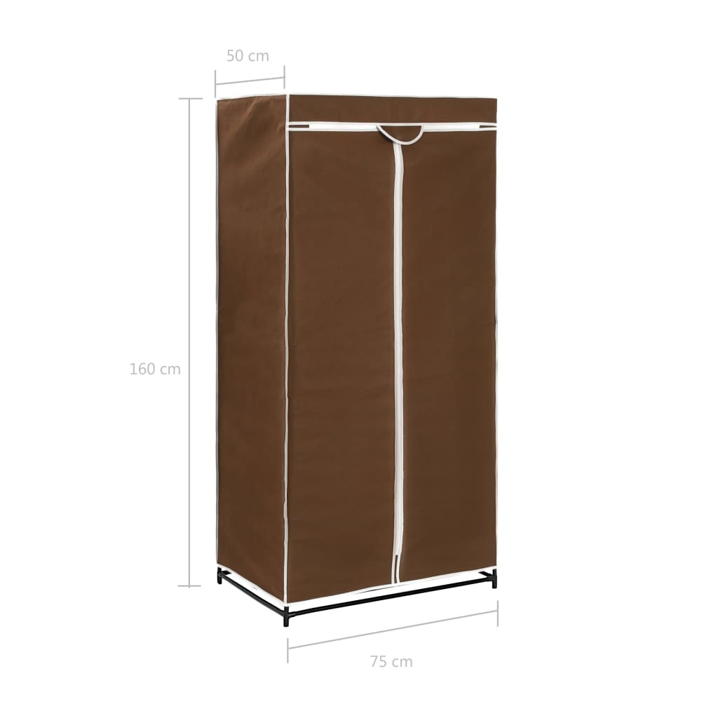 Armadio 2 pz Marrone 75x50x160 cm - homemem39