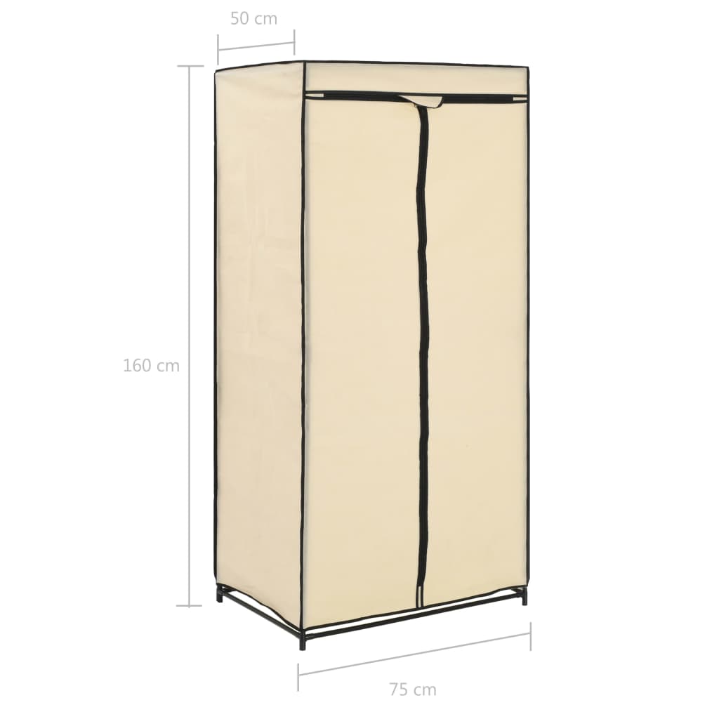 Armadio 2 pz Crema 75x50x160 cm - homemem39