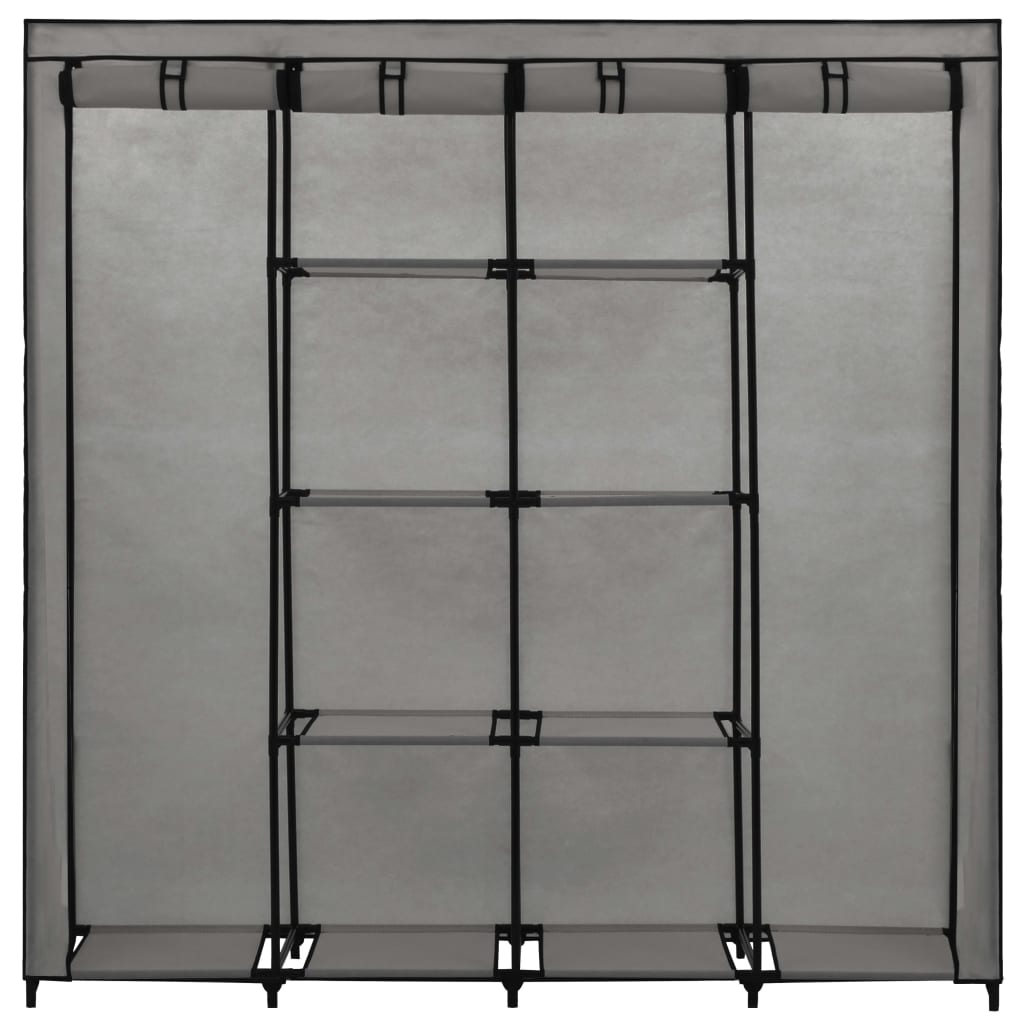 Guardaroba con 4 Scomparti Grigio 175x45x170 cm - homemem39