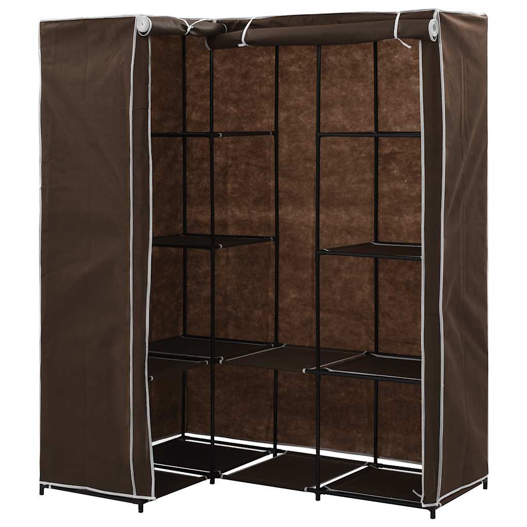 Armadio Angolare Marrone 130x87x169 cm | homemem39