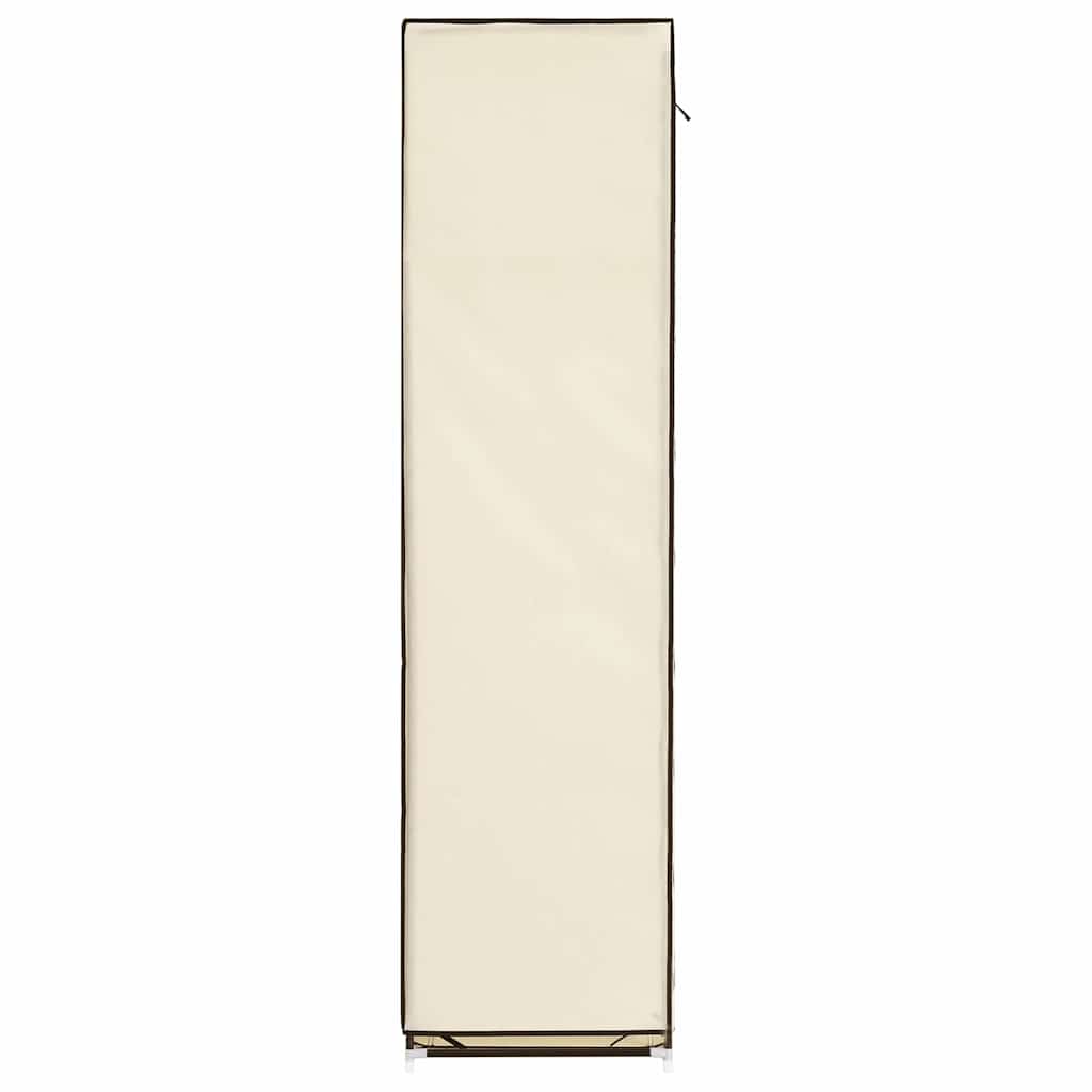Armadio con Scomparti e Aste Crema 150x45x175 cm in Tessuto | homemem39
