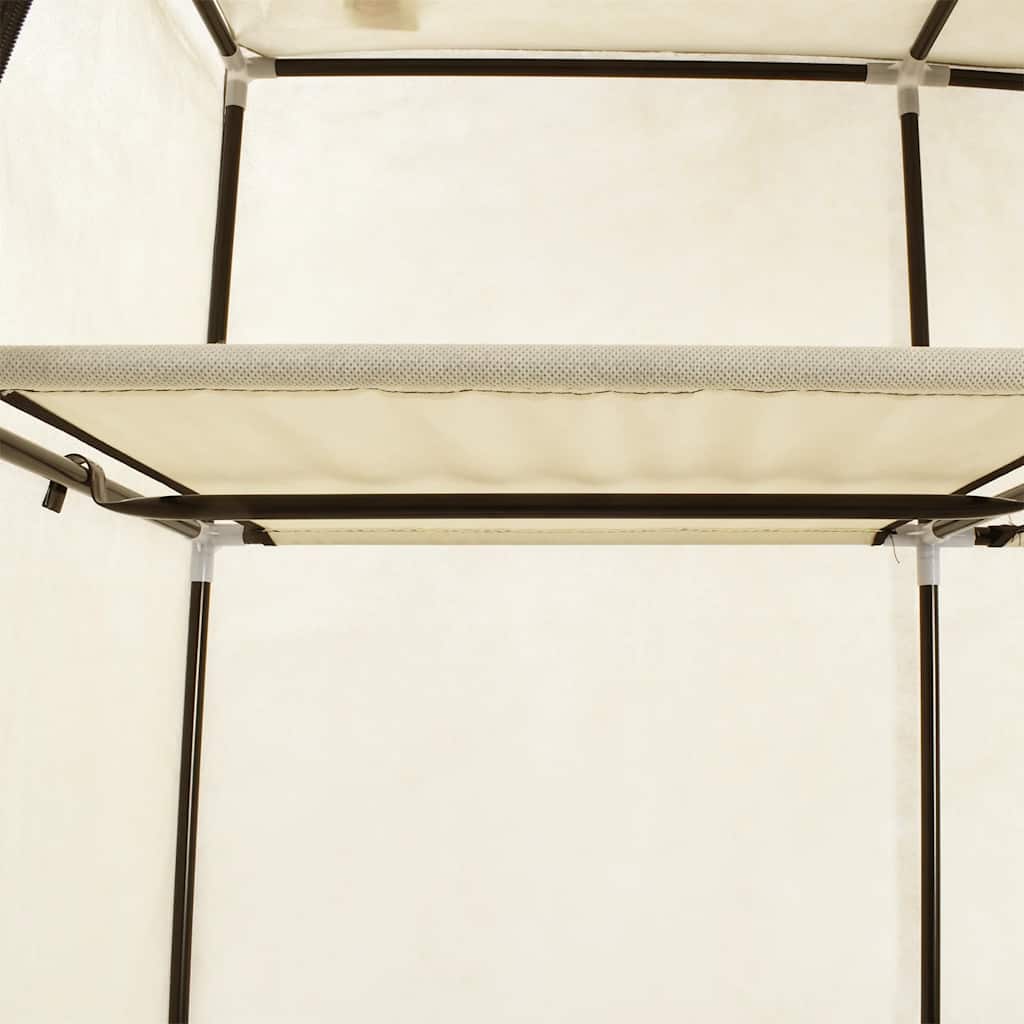 Armadio con Scomparti e Aste Crema 150x45x175 cm in Tessuto | homemem39