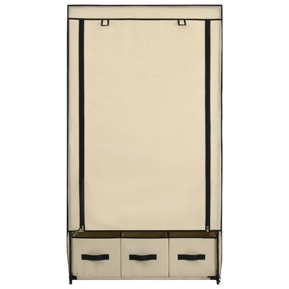 Armadio Crema 87x49x159 cm in Tessuto