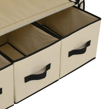 Armadio Crema 87x49x159 cm in Tessuto
