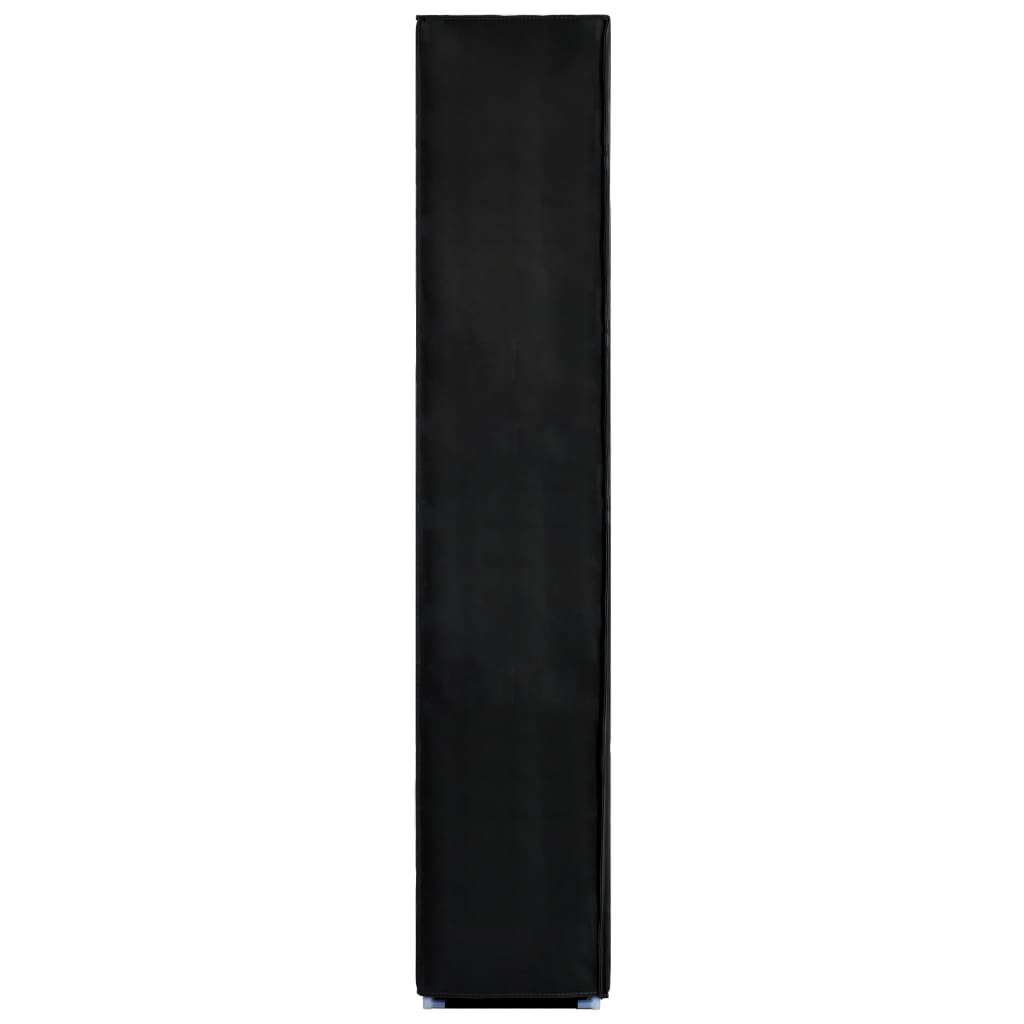 Scarpiera Nera 60x30x166 cm in Tessuto - homemem39