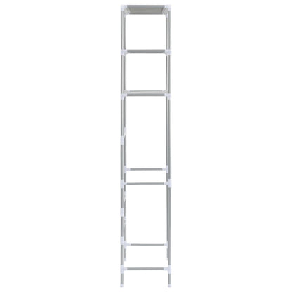 Scaffale per Bagno con 3 Ripiani Argento 53x28x169 cm - homemem39